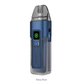 Cigarette électronique Vaporesso Luxe bleu marine avec écran digital et réservoir transparent