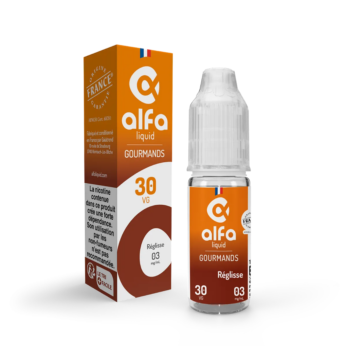 Réglisse 10mL - Alfaliquid Gourmands