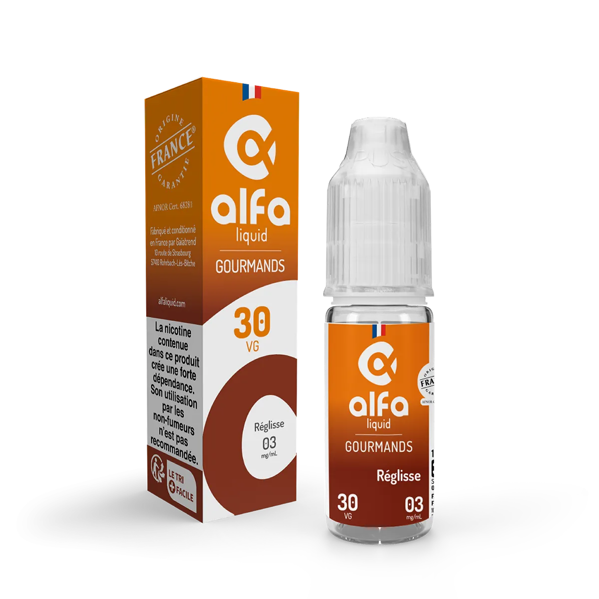 Réglisse - Alfaliquid Gourmands - VAPELA STORE