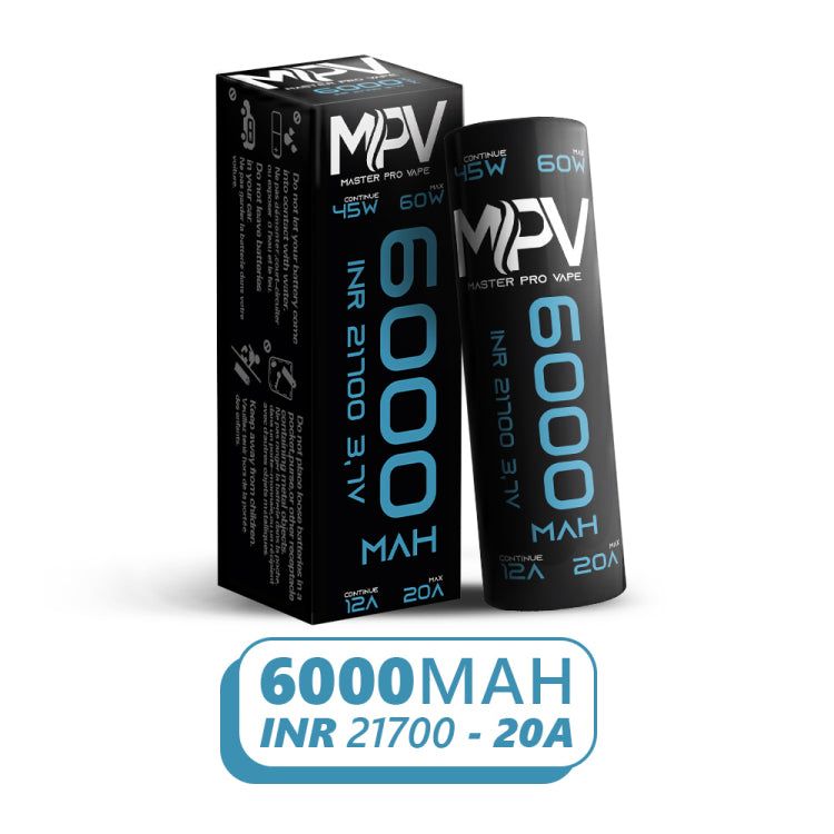 Accu 21700 6000mAh MPV - Batterie Vape Au Vapoteur Accu 21700 6000mAh MPV - Batterie Vape Au Vapoteur